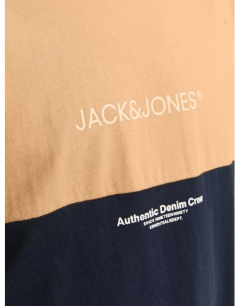 CAMISETA M/C JACK AND JONES DOS COLORES DENIMCREW 12250703 