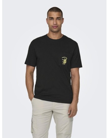 CAMISETA M/C BOLSILLO OLA 22028722 ONSKRISTOPHER REG POCKET SS TEE