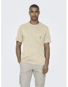 CAMISETA M/C BOLSILLO OLA 22028722 ONSKRISTOPHER REG POCKET SS TEE