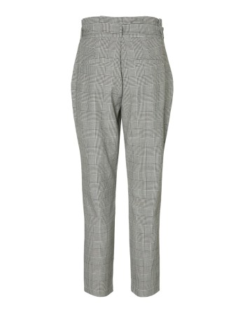 PANTALÓN VESTIR TIRO ALTO CUADROS CINTURÓN L32 10209834 VMEVA HR LOOSE PAPERBAG CHECK P GA NOOS