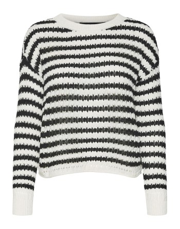 JERSEY PUNTO M/L RAYAS HOMBROS CAÍDOS 10309411 VMSPRING LS O-NECK PULLOVER ENT