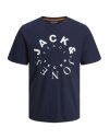 CAMISETA M/C LOGO JACK AND JONES CÍRCULO 12242554 JJWARRIOR TEE SS CREW NECK