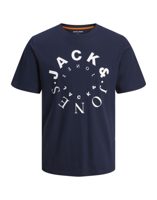 CAMISETA M/C LOGO JACK AND JONES CÍRCULO 12242554 JJWARRIOR TEE SS CREW NECK