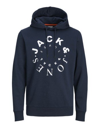 SUDADERA CAPUCHA LOGO REDONDO JACK AND JONES 12242543 