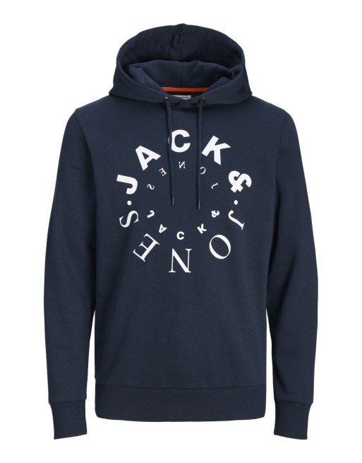 SUDADERA CAPUCHA LOGO REDONDO JACK AND JONES 12242543 