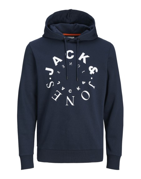 SUDADERA CAPUCHA LOGO REDONDO JACK AND JONES 12242543 