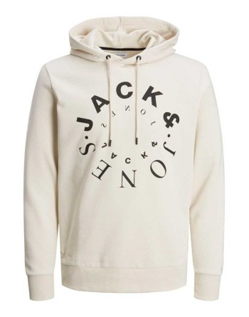 SUDADERA CAPUCHA LOGO REDONDO JACK AND JONES 12242543 