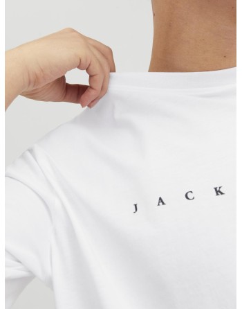 CAMISETA M/C JACK AND JONES LETRAS FINAS 12234746 JJESTAR JJ TEE SS NOOS