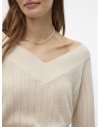 JERSEY M/L CUELLO V MANGAS ABULTADAS 10310344 VMNEWLEXSUN STITCH LS DOU V-NECK PULL G