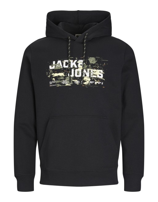 SUDADERA M/L CAPUCHA JACK AND JONES COORDENADAS 12261670 JCOOUTDOOR LOGO SWEAT HOOD SN