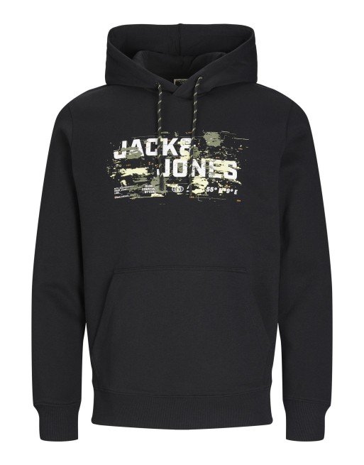 SUDADERA M/L CAPUCHA JACK AND JONES COORDENADAS 12261670 JCOOUTDOOR LOGO SWEAT HOOD SN