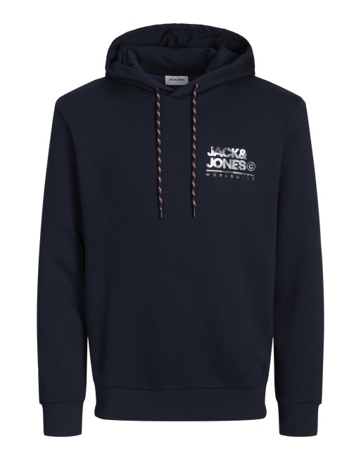 SUDADERA CAPUCHA JACK AND JONES WORLDWIDE 12256821 JJLUKE SWEAT HOOD