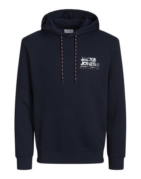 SUDADERA CAPUCHA JACK AND JONES WORLDWIDE 12256821 JJLUKE SWEAT HOOD