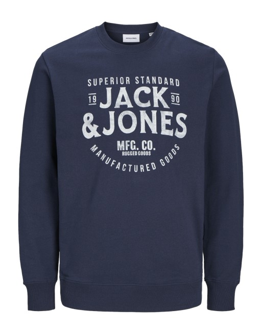 SUDADERA M/L JACK AND JONES SANFORIZED CLASSIC 12257108 JJJEANS SWEAT O-NECK