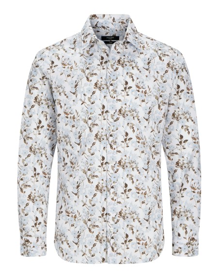 CAMISA M/L FLORES 12233039 JPRBLAMONACO PRINT SHIRT L/S