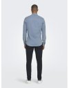 CAMISA M/L FINA SLIM VAQUERA 22029756 ONSCONRAD SLIM LS CHAMBRAY STRETCH SHIR