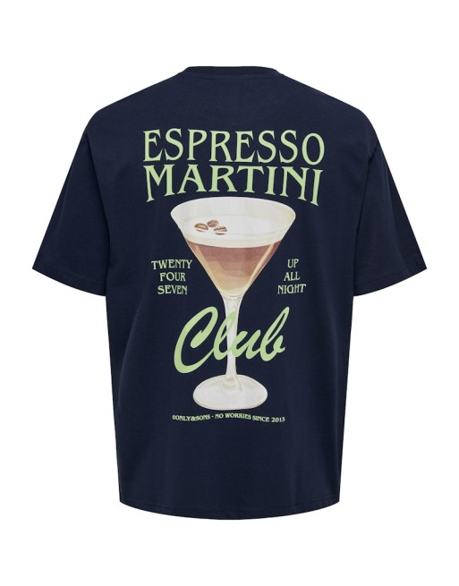 CAMISETA M/C ESPRESSO MARTINI CLUB 22030959 ONSMARTINI RLX SS TEE CS