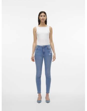 TEJANO SKINNY SOPHIA DETALLE BORDADO L/30 10311103 VMSOPHIA HR SKIN EMB DNM JEANS VI3438 GA