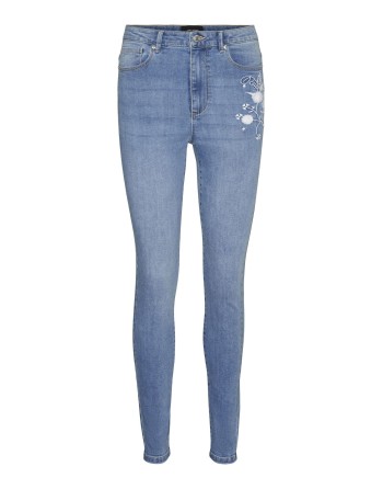 TEJANO SKINNY SOPHIA DETALLE BORDADO L/30 10311103 VMSOPHIA HR SKIN EMB DNM JEANS VI3438 GA