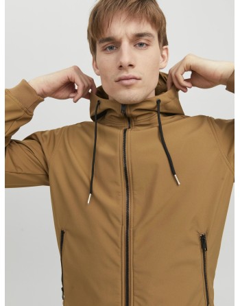 CHAQUETA CON CAPUCHA 12236300 JJEBASIC SOFTSHELL HOOD NOOS