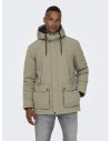 CHAQUETÓN LARGO CAPUCHA 22022654 ONSJAYDEN PARKA OTW  VD