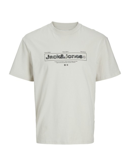 CAMISETA M/C JACK AND JONES CORE DEPT. 12265407 JCOALPHA FRONT PRINT TEE SS CREW NECK