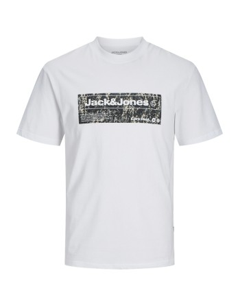 CAMISETA M/C JACK AND JONES CORE DEPT. 12265407 JCOALPHA FRONT PRINT TEE SS CREW NECK