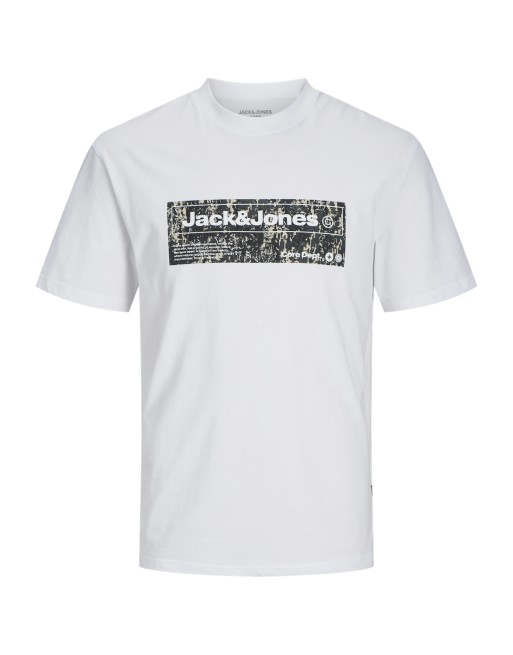 CAMISETA M/C JACK AND JONES CORE DEPT. 12265407 JCOALPHA FRONT PRINT TEE SS CREW NECK