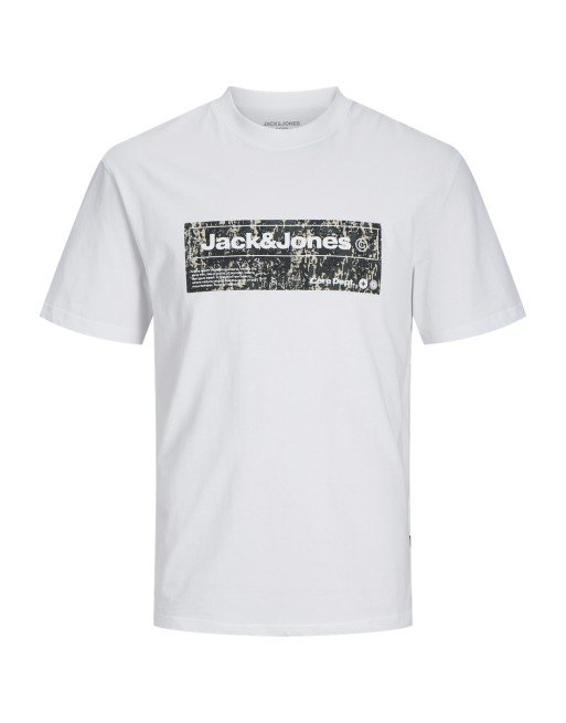 CAMISETA M/C JACK AND JONES CORE DEPT. 12265407 JCOALPHA FRONT PRINT TEE SS CREW NECK