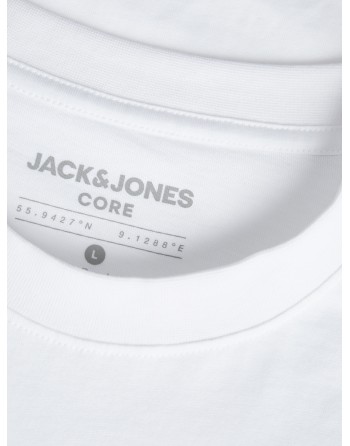 CAMISETA M/C JACK AND JONES CORE DEPT. 12265407 JCOALPHA FRONT PRINT TEE SS CREW NECK