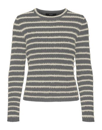 JERSEY DE PELO ESTAMPADO RAYAS 10320606 VMFLO LS O-NECK PULLOVER