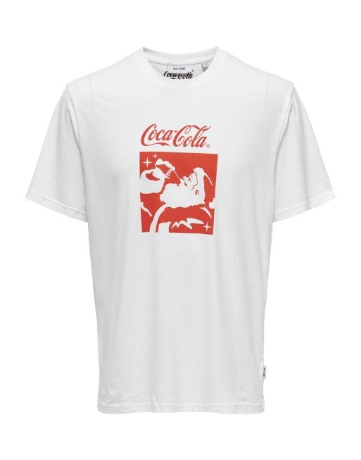CAMISETA M/C PAPA NOEL COCACOLA 22030844 ONSCOLA REG SS TEE