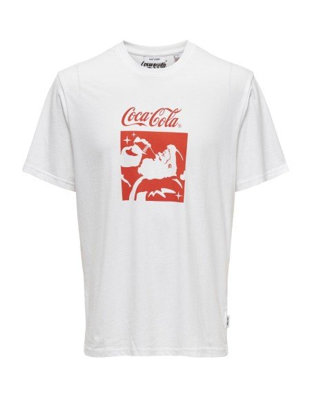 CAMISETA M/C PAPA NOEL COCACOLA 22030844 ONSCOLA REG SS TEE