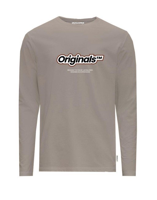 CAMISETA M/L LOGO ORIGINALS RELIEVE 12266419 JORVESTERBRO NEWTON BRANDING TEE LS CN