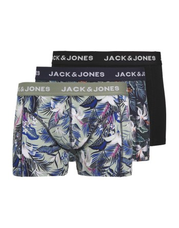 3-PACK CALZONCILLOS HOJAS 12268495 JACBRADY FLOWER TRUNKS 3 PACK SN