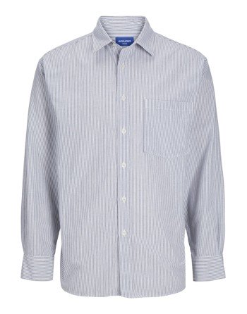 CAMISA M/L RAYAS FINAS VERTICALES CON BOLSILLO 12266170 JORMARGATE OXFORD SHIRT LS BF LN