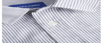 CAMISA M/L RAYAS FINAS VERTICALES CON BOLSILLO 12266170 JORMARGATE OXFORD SHIRT LS BF LN