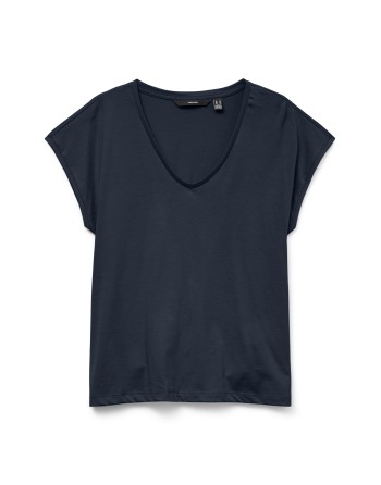 CAMISETA M/C BÁSICA CUELLO V 10327678 VMLUNA SS V-NECK TEE JRS NOOS
