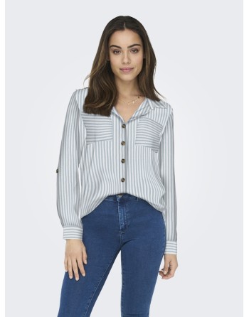 CAMISA M/L RAYAS BOTON GRANDE 15281677 