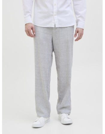 PANTALÓN LOOSE FIT LINO PUNTITOS GOMA CINTURA 12269371 JPSTKARL MYKONOS CHINO