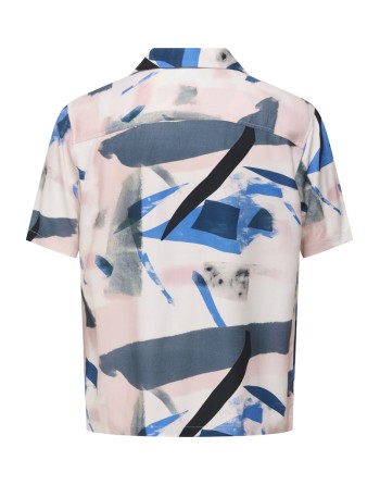 CAMISA M/C CUELLO V ESTAMPADO IRREGULAR 22033481 ONSDASH LIFE REG AOP SS 001 RESORT SHIRT