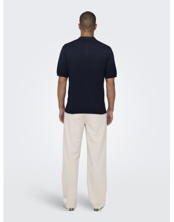 POLO PUNTO M/C CREMALLERA 22028606 ONSWYLER LIFE REG 14 SS ZIP POLO KNIT