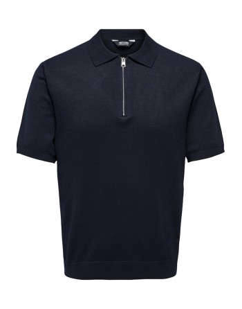 POLO PUNTO M/C CREMALLERA 22028606 ONSWYLER LIFE REG 14 SS ZIP POLO KNIT