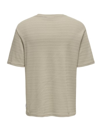 CAMISETA M/C PUNTO FINITA CUELLO REDONDO 22031761 ONSGIVO REG 12 SS CREW KNIT NOOS