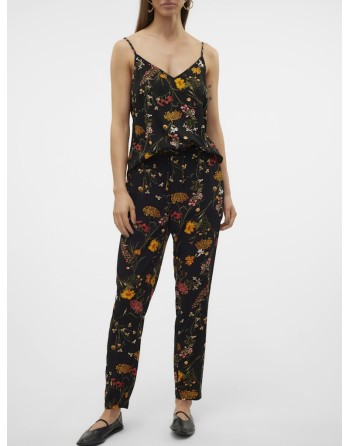 PANTALÓN LARGO CON GOMA FINITO FLORES 10286727 VMEASY NW LOOSE PANTS R1 WVN GA