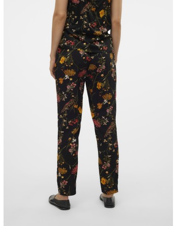 PANTALÓN LARGO CON GOMA FINITO FLORES 10286727 VMEASY NW LOOSE PANTS R1 WVN GA