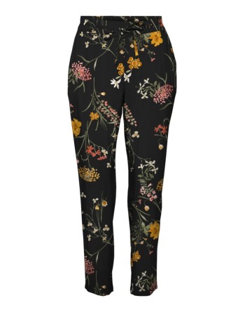 PANTALÓN LARGO CON GOMA FINITO FLORES 10286727 VMEASY NW LOOSE PANTS R1 WVN GA