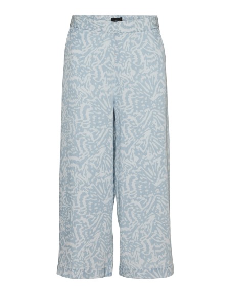 PANTALÓN ANCHITO FLUIDO MOTEADO L/30 10304861 VMBREE MW WIDE CULOTTE PANTS GA NOOS