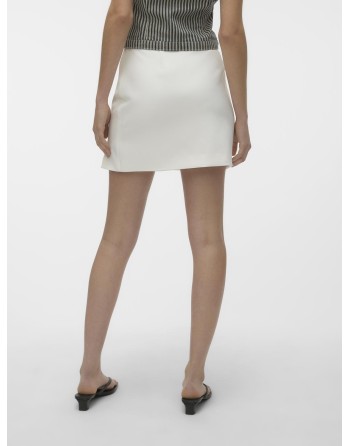MINI FALDA CEÑIDA POLIESTER 10306774 VMFLORENTINA HW MINI SLIT SKIRT