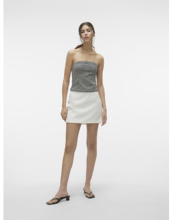 MINI FALDA CEÑIDA POLIESTER 10306774 VMFLORENTINA HW MINI SLIT SKIRT